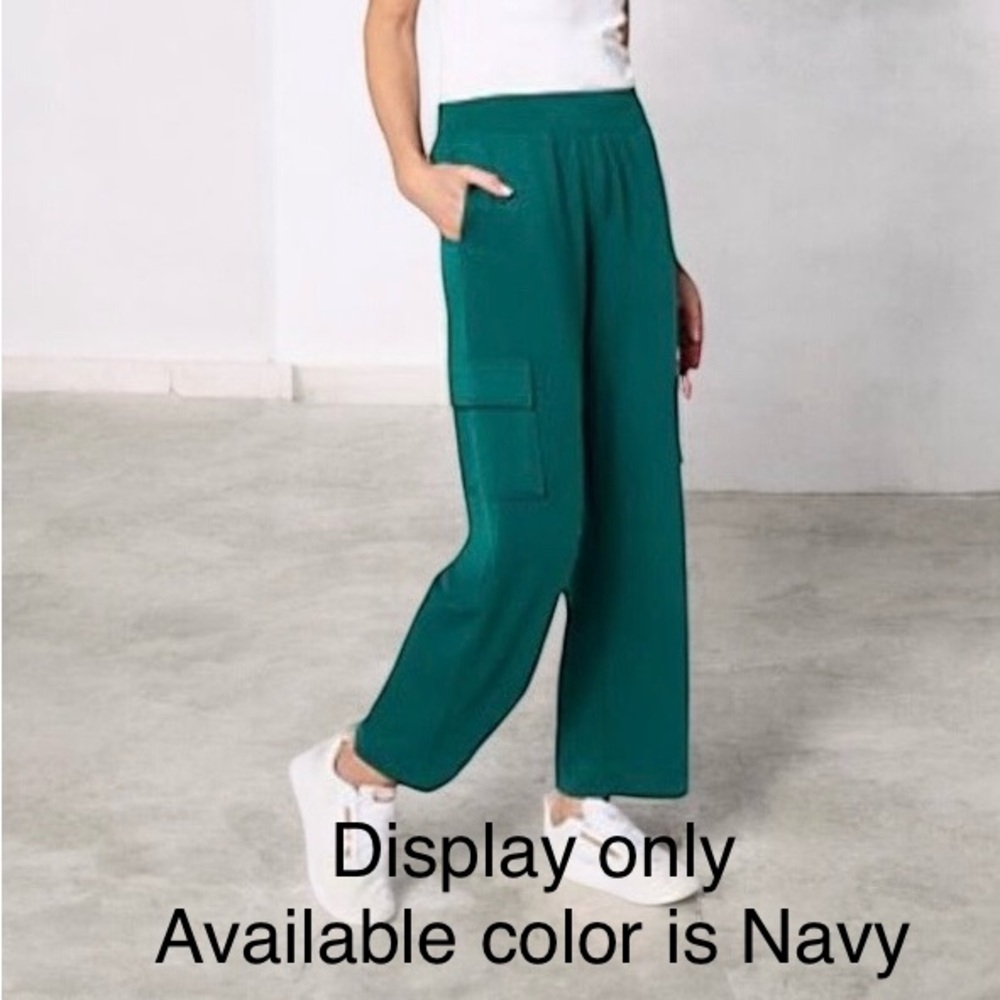 🆕 Cuddl Duds Lightweight Comfort Cargo Lounge NAVY Pants in *NWT $44 size:XL QVC